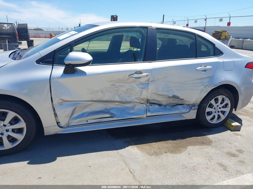 2021 Toyota Corolla VIN JTDEPMAE9MJ148019 IAAI salvage auction — LEFT SIDE, Salvage (California), sold $4,350 on 2026-07-08 (photo 6)