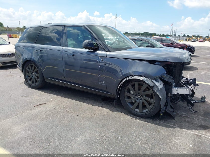 2024 Land rover RANGE ROVER VIN SALKP9FU1RA214854 IAAI salvage auction — FRONT END, Rebuildable (Florida), sold $42,000 on 2026-07-24 (photo 1)