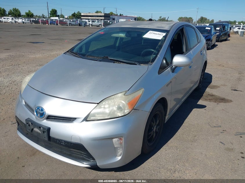 2013 Toyota Prius VIN JTDKN3DU1D1722019 IAAI salvage auction — NORMAL WEAR, Salvage Title, sold $925 on 2026-07-29 (photo 2)