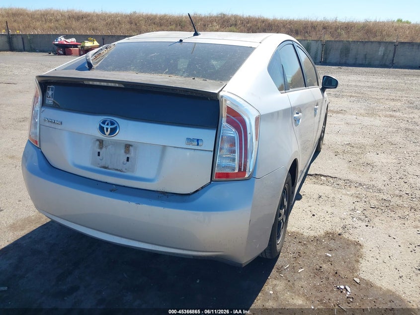 2013 Toyota Prius VIN JTDKN3DU1D1722019 IAAI salvage auction — NORMAL WEAR, Salvage Title, sold $925 on 2026-07-29 (photo 4)