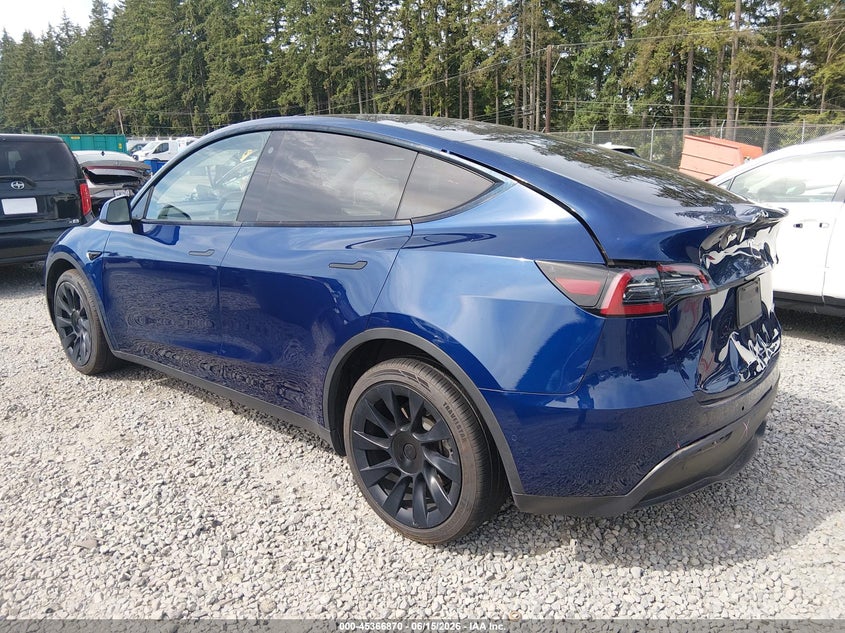 2022 Tesla Model y VIN 7SAYGDEE2NF558941 IAAI salvage auction — FRONT & REAR, Bill Of Sale (Washington), sold $11,950 on 2026-07-08 (photo 3)