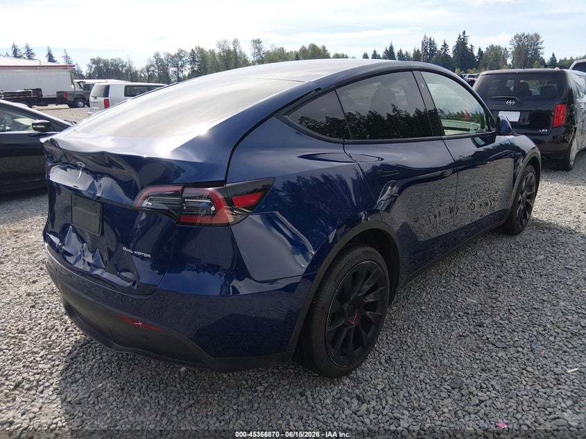 2022 Tesla Model y VIN 7SAYGDEE2NF558941 IAAI salvage auction — FRONT & REAR, Bill Of Sale (Washington), sold $11,950 on 2026-07-08 (photo 4)