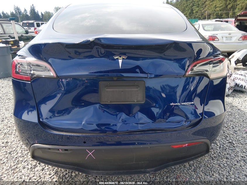 2022 Tesla Model y VIN 7SAYGDEE2NF558941 IAAI salvage auction — FRONT & REAR, Bill Of Sale (Washington), sold $11,950 on 2026-07-08 (photo 6)