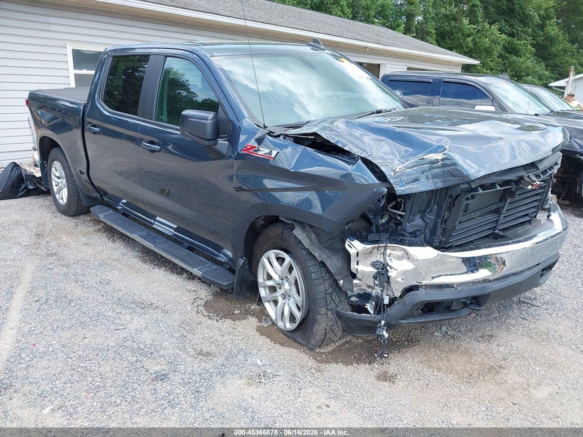 2022 Chevrolet Silverado VIN 1GCUYDED0NZ188647 IAAI salvage auction — FRONT END, Salvage (Ohio), sold $7,800 on 2026-07-29 (photo 1)