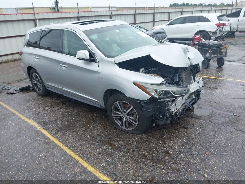 2016 Infiniti Qx60 VIN 5N1AL0MN0GC504621 IAAI salvage auction — FRONT END, Salvage (Texas), sold $725 on 2026-07-29 (photo 1)