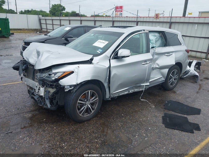 2016 Infiniti Qx60 VIN 5N1AL0MN0GC504621 IAAI salvage auction — FRONT END, Salvage (Texas), sold $725 on 2026-07-29 (photo 2)