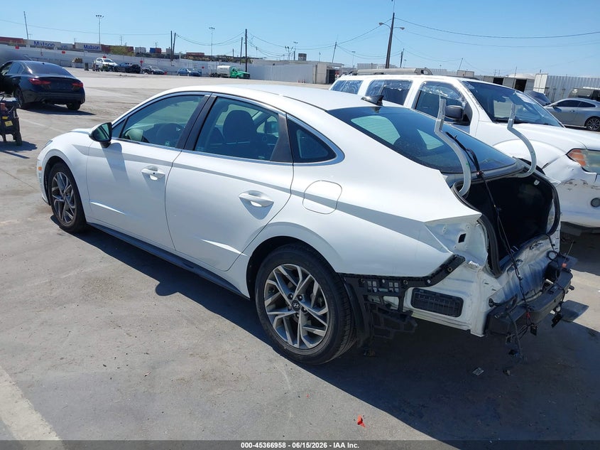 2022 Hyundai Sonata VIN KMHL64JA8NA236175 IAAI salvage auction — REAR END, Salvage Title, sold $5,800 on 2026-07-29 (photo 3)