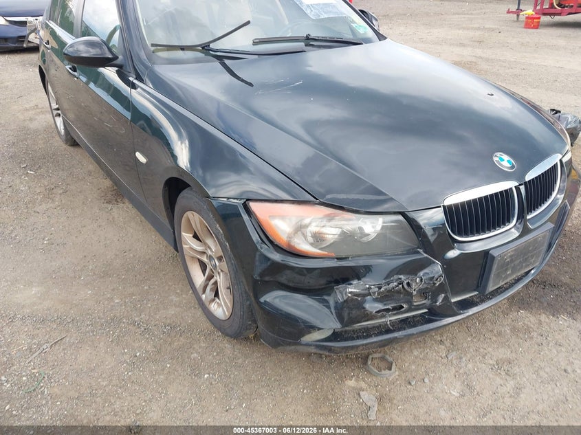 2008 BMW 3er VIN WBAVA335X8KX88584 IAAI salvage auction — FRONT END, Clear (Virginia), sold $25 on 2026-07-30 (photo 6)