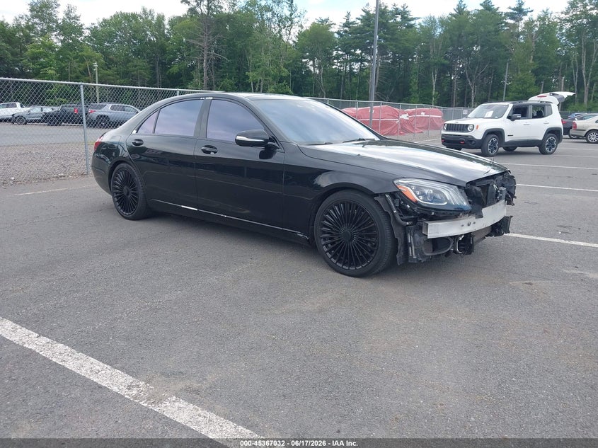 2019 Mercedes-benz S-klasse VIN WDDUG8GB6KA497464 IAAI salvage auction — FRONT END, Mv-907A (New York), sold $10,100 on 2026-07-30 (photo 1)