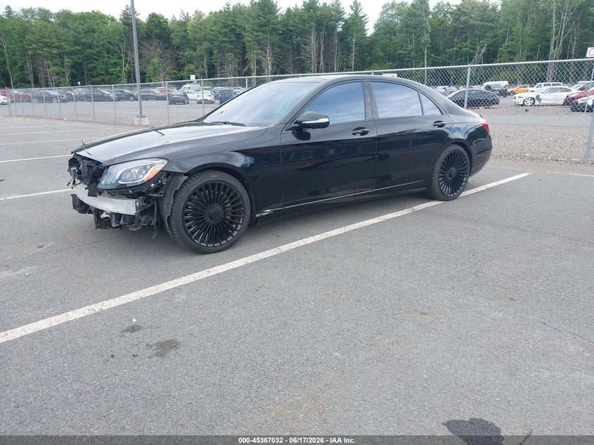 2019 Mercedes-benz S-klasse VIN WDDUG8GB6KA497464 IAAI salvage auction — FRONT END, Mv-907A (New York), sold $10,100 on 2026-07-30 (photo 2)