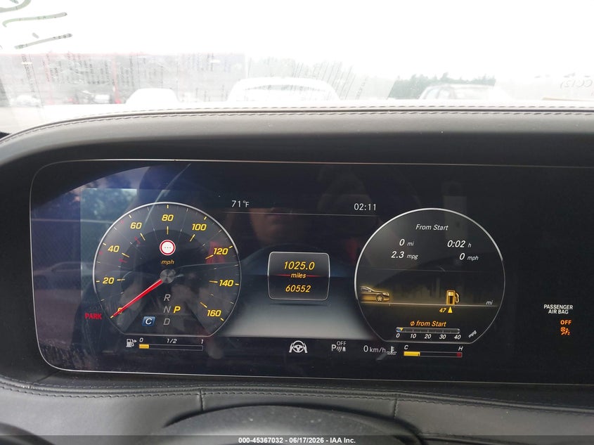 2019 Mercedes-benz S-klasse VIN WDDUG8GB6KA497464 IAAI salvage auction — FRONT END, Mv-907A (New York), sold $10,100 on 2026-07-30 (photo 7)