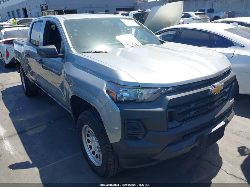 2026 Chevrolet Colorado VIN 1GCPSBEK2T1191725 IAAI salvage auction — LEFT SIDE, Salvage Certificate (California), sold $9,750 on 2026-07-08 (photo 1)