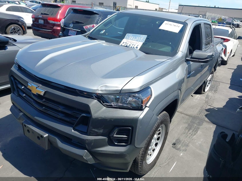 2026 Chevrolet Colorado VIN 1GCPSBEK2T1191725 IAAI salvage auction — LEFT SIDE, Salvage Certificate (California), sold $9,750 on 2026-07-08 (photo 2)