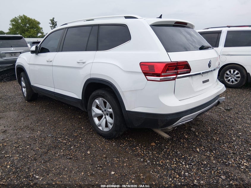 2019 Volkswagen Atlas VIN 1V2LR2CA6KC533635 IAAI salvage auction — REAR END, Salvage Title, sold $3,400 on 2026-08-01 (photo 3)