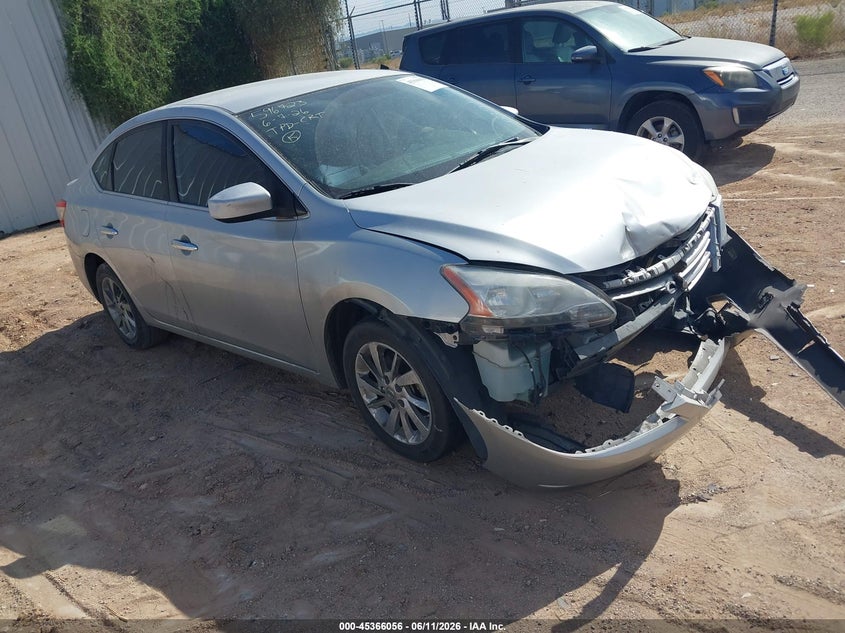 2014 Nissan Sentra VIN 3N1AB7AP9EY237654 IAAI salvage auction — FRONT END, Salvage (Arizona), sold $650 on 2026-07-09 (photo 1)