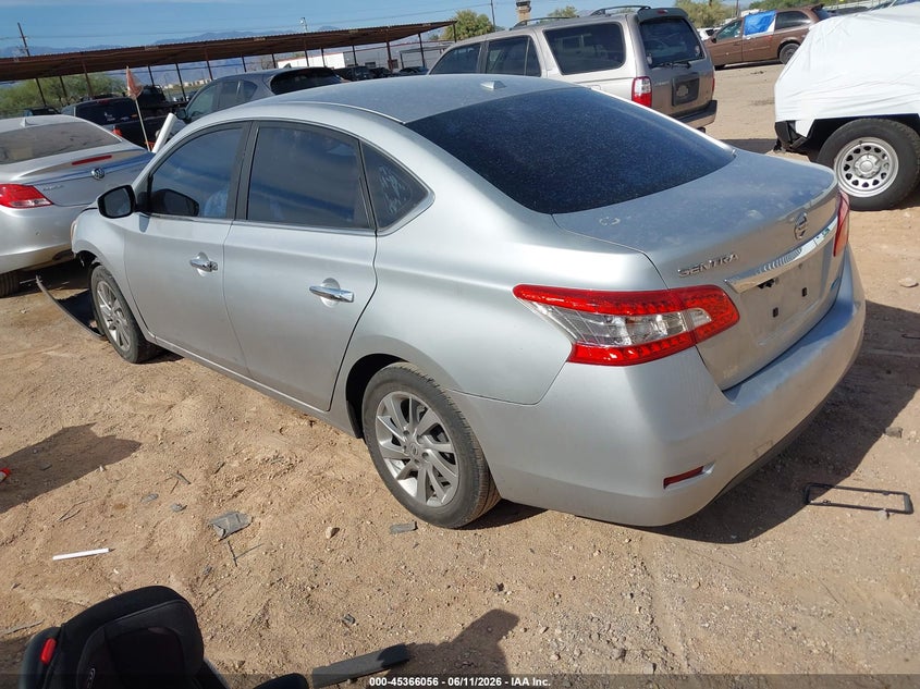 2014 Nissan Sentra VIN 3N1AB7AP9EY237654 IAAI salvage auction — FRONT END, Salvage (Arizona), sold $650 on 2026-07-09 (photo 3)