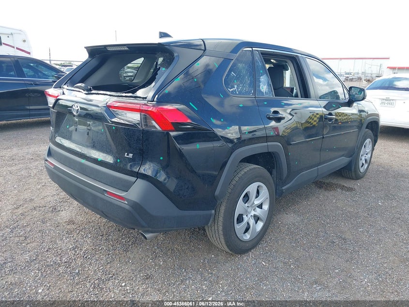 2025 Toyota Rav4 VIN 2T3H1RFV7SW406895 IAAI salvage auction — HAIL, Original (Texas), sold $10,600 on 2026-09-01 (photo 4)