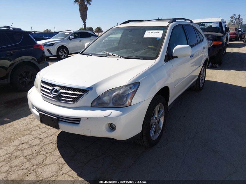 2008 Lexus Rx 400h VIN JTJGW31U182850555 IAAI salvage auction — LEFT REAR, Salvage (California), sold $1,500 on 2026-07-29 (photo 2)