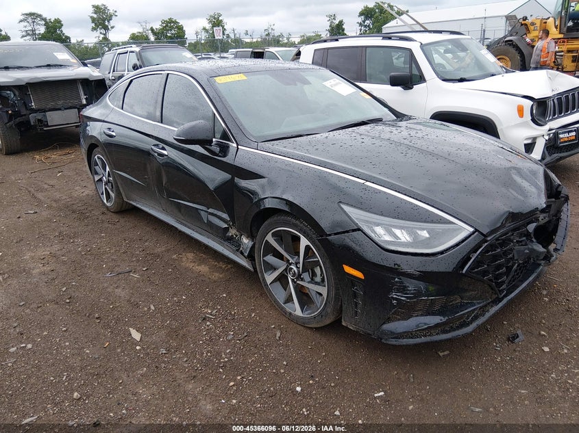 2022 Hyundai Sonata VIN 5NPEJ4J29NH139676 IAAI salvage auction — FRONT END, Salvage Title, sold $4,300 on 2026-07-16 (photo 1)
