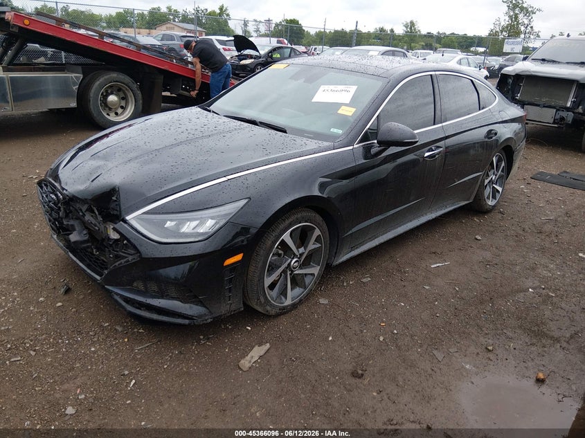 2022 Hyundai Sonata VIN 5NPEJ4J29NH139676 IAAI salvage auction — FRONT END, Salvage Title, sold $4,300 on 2026-07-16 (photo 2)