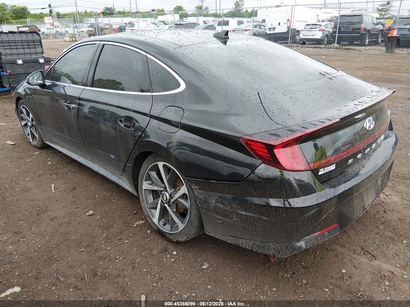 2022 Hyundai Sonata VIN 5NPEJ4J29NH139676 IAAI salvage auction — FRONT END, Salvage Title, sold $4,300 on 2026-07-16 (photo 3)