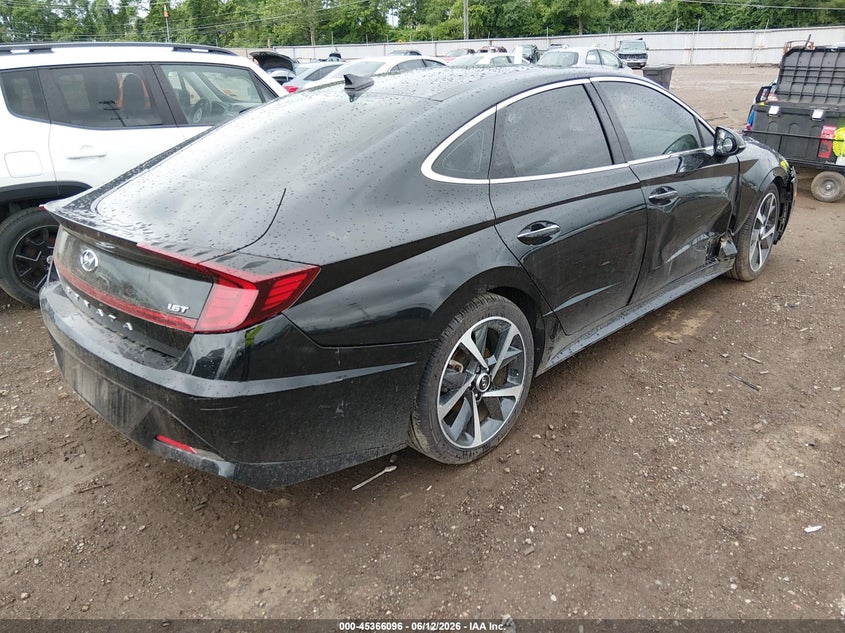 2022 Hyundai Sonata VIN 5NPEJ4J29NH139676 IAAI salvage auction — FRONT END, Salvage Title, sold $4,300 on 2026-07-16 (photo 4)