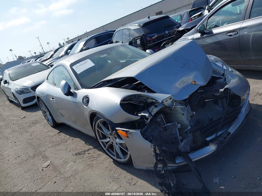 2017 Porsche 911 VIN WP0AA2A92HS107089 IAAI salvage auction — RIGHT FRONT, Salvage Title, sold $27,000 on 2026-07-15 (photo 1)