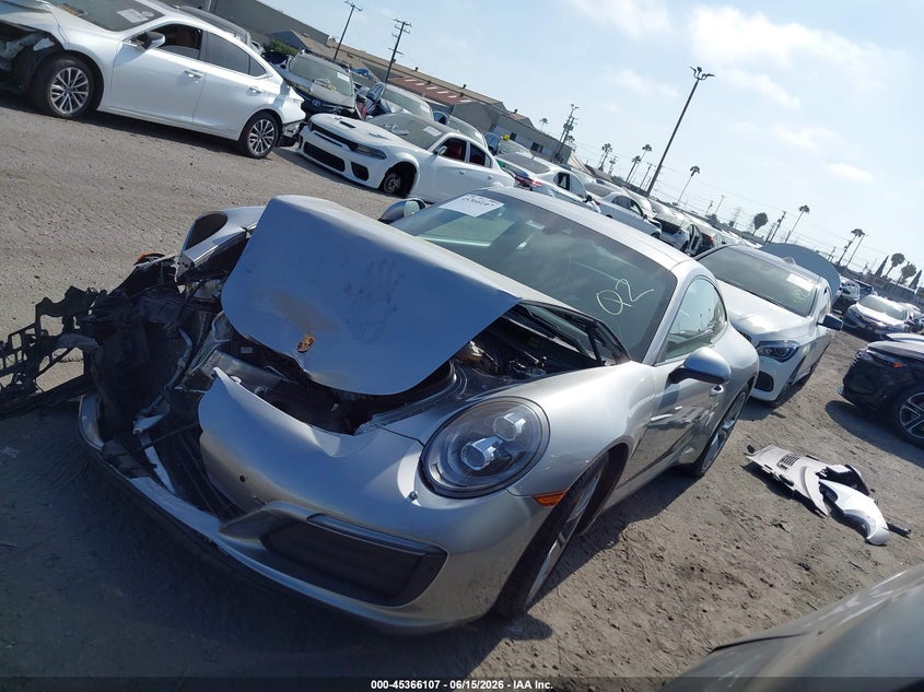 2017 Porsche 911 VIN WP0AA2A92HS107089 IAAI salvage auction — RIGHT FRONT, Salvage Title, sold $27,000 on 2026-07-15 (photo 2)