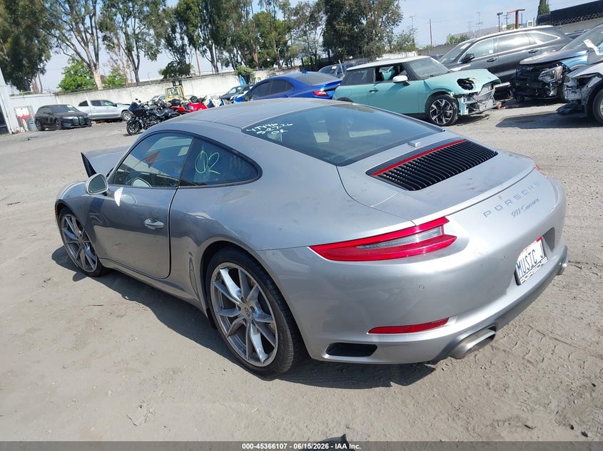 2017 Porsche 911 VIN WP0AA2A92HS107089 IAAI salvage auction — RIGHT FRONT, Salvage Title, sold $27,000 on 2026-07-15 (photo 3)