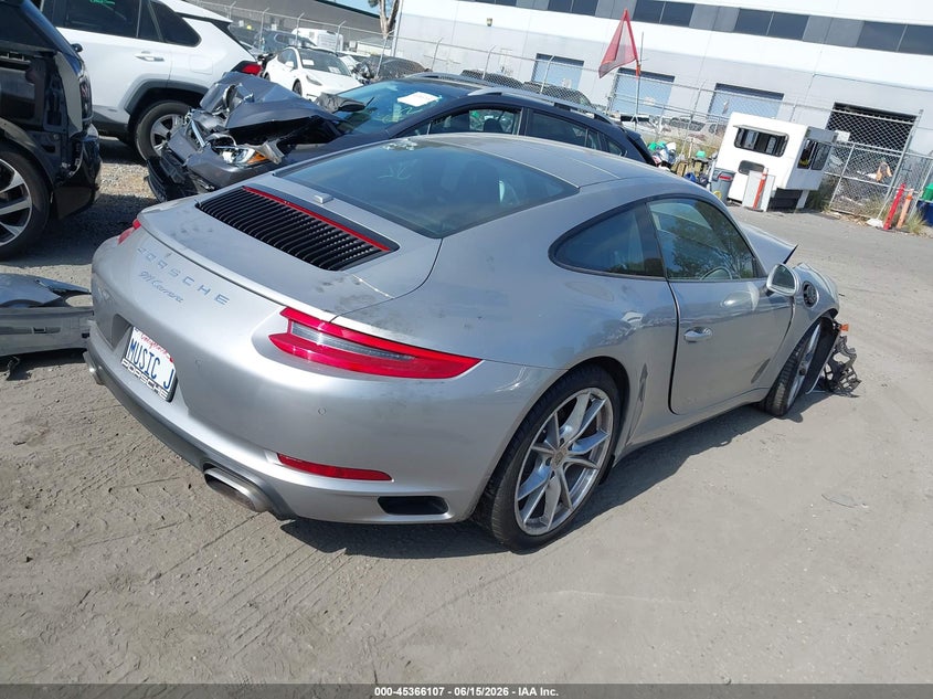 2017 Porsche 911 VIN WP0AA2A92HS107089 IAAI salvage auction — RIGHT FRONT, Salvage Title, sold $27,000 on 2026-07-15 (photo 4)