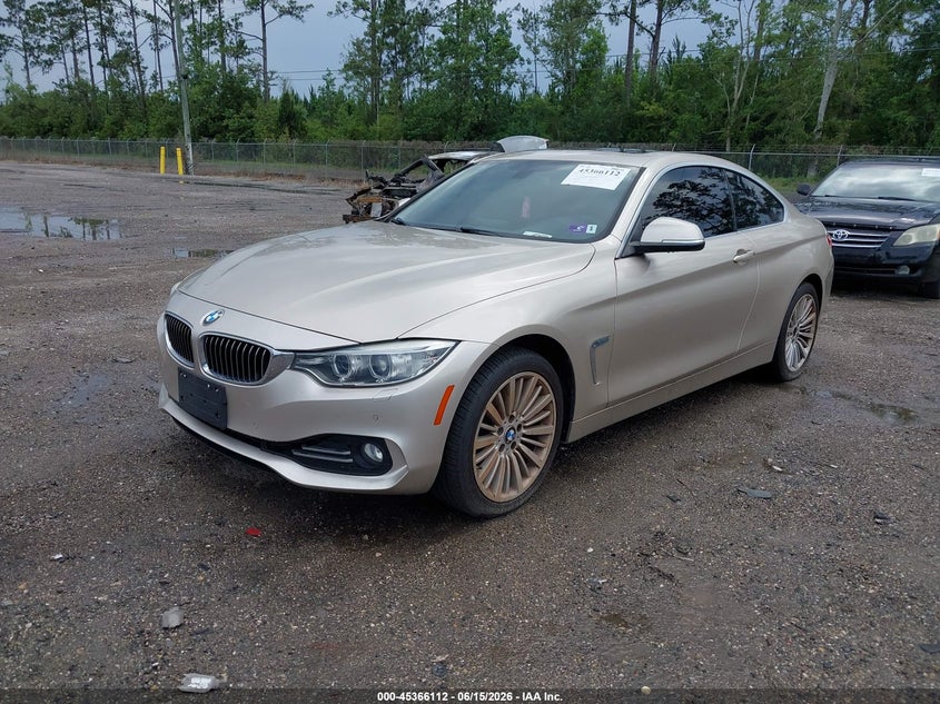 2015 BMW 4er VIN WBA3N9C56FK246331 IAAI salvage auction — WATER/FLOOD, Rebuildable (Florida), sold $300 on 2026-07-28 (photo 2)