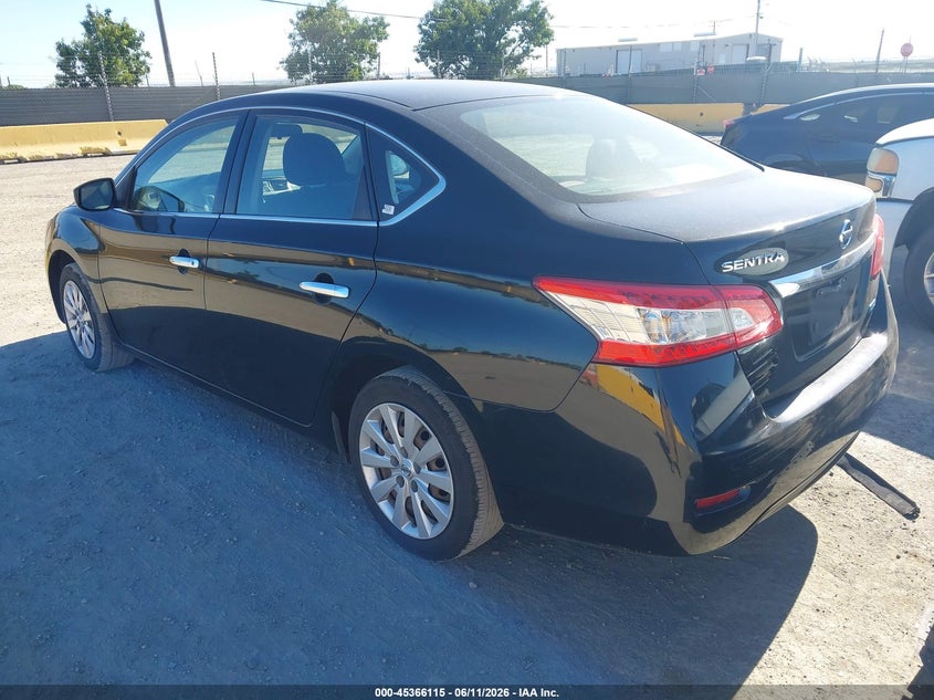 2014 Nissan Sentra VIN 3N1AB7AP3EY215391 IAAI salvage auction — NORMAL WEAR, Clear - Dealer Only (California), sold $600 on 2026-07-09 (photo 3)