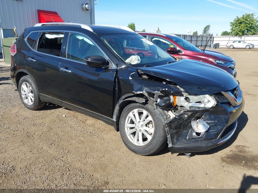2016 Nissan Rogue VIN KNMAT2MV9GP642747 IAAI salvage auction — RIGHT FRONT, Bill Of Sale (Washington), sold $375 on 2026-07-14 (photo 1)