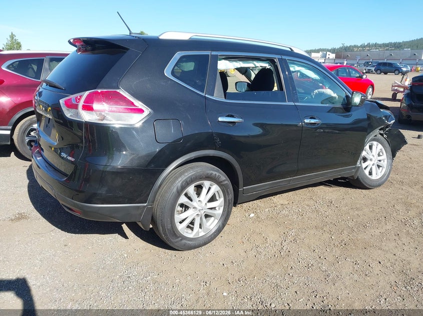 2016 Nissan Rogue VIN KNMAT2MV9GP642747 IAAI salvage auction — RIGHT FRONT, Bill Of Sale (Washington), sold $375 on 2026-07-14 (photo 4)