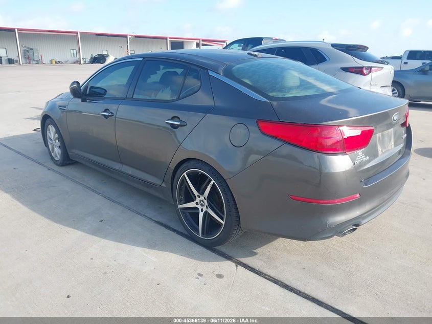 2015 Kia Optima VIN 5XXGN4A70FG401946 IAAI salvage auction — NORMAL WEAR, Original (Texas), sold $625 on 2026-07-24 (photo 3)