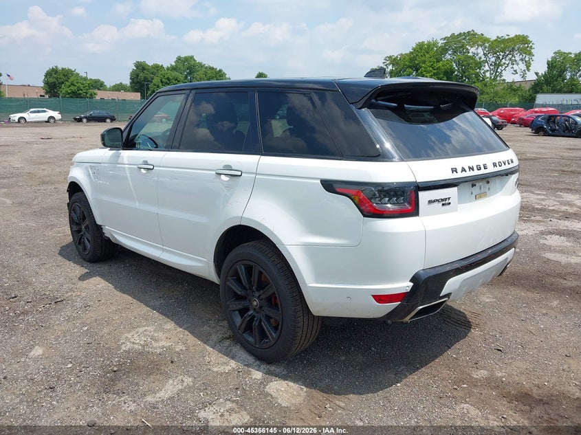 2021 Land rover Range rover sport VIN SALWS2RU8MA761924 IAAI salvage auction — FRONT END, Salvage (Pennsylvania), sold $15,800 on 2026-07-31 (photo 3)