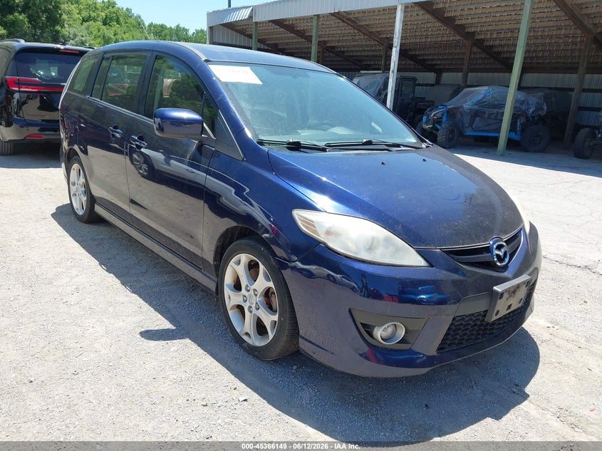2010 Mazda 5 VIN JM1CR2W35A0370152 IAAI salvage auction — NORMAL WEAR, Clear (Kansas), sold $25 on 2026-07-08 (photo 1)