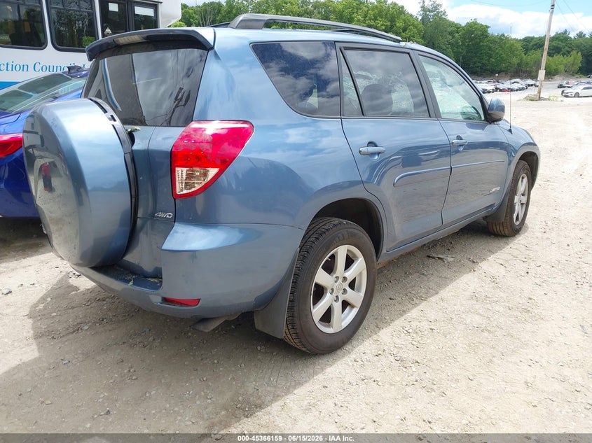 2007 Toyota Rav4 VIN JTMBD31V876041606 IAAI salvage auction — LEFT REAR, Salvage (Massachusetts), sold $25 on 2026-07-28 (photo 4)