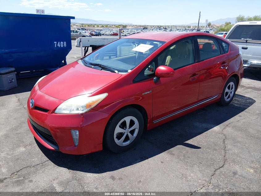 2012 Toyota Prius VIN JTDKN3DU9C5469121 IAAI salvage auction — NORMAL WEAR, Clear (Arizona), sold $2,000 on 2026-07-31 (photo 2)