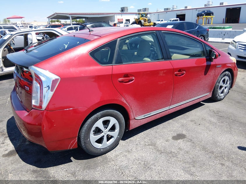 2012 Toyota Prius VIN JTDKN3DU9C5469121 IAAI salvage auction — NORMAL WEAR, Clear (Arizona), sold $2,000 on 2026-07-31 (photo 4)