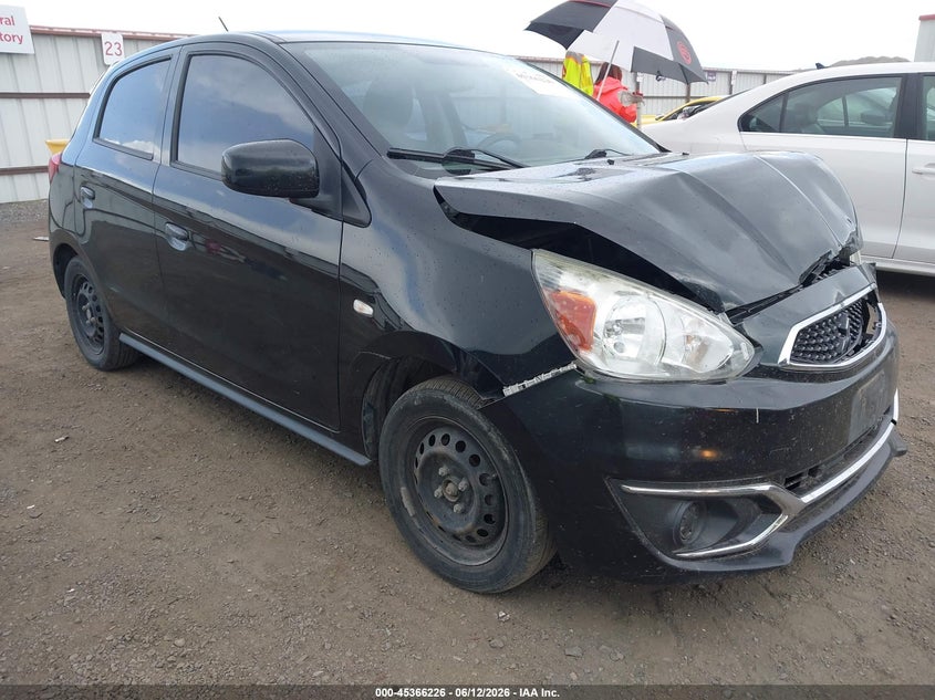2017 Mitsubishi Mirage VIN ML32A3HJXHH016971 IAAI salvage auction — FRONT END, Salvage Title, sold $375 on 2026-07-14 (photo 1)