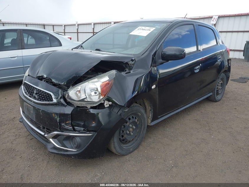 2017 Mitsubishi Mirage VIN ML32A3HJXHH016971 IAAI salvage auction — FRONT END, Salvage Title, sold $375 on 2026-07-14 (photo 2)