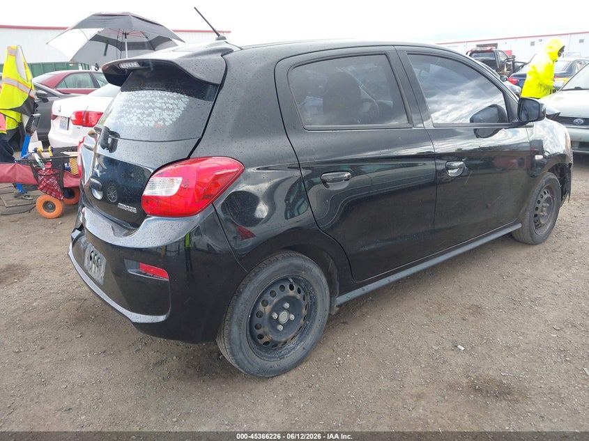 2017 Mitsubishi Mirage VIN ML32A3HJXHH016971 IAAI salvage auction — FRONT END, Salvage Title, sold $375 on 2026-07-14 (photo 4)