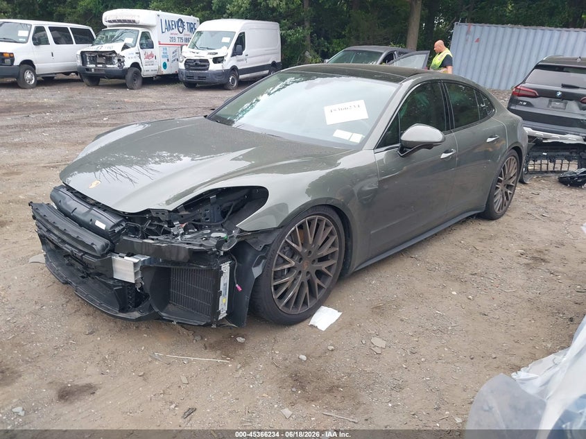 2025 Porsche Panamera VIN WP0AA2YA2SL007267 IAAI salvage auction — FRONT END, Mv-907A (New York), sold $47,800 on 2026-07-13 (photo 2)