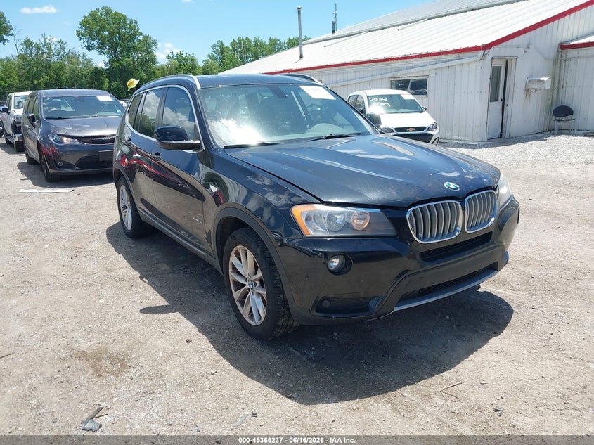 2013 BMW X3 VIN 5UXWX9C58D0A27763 IAAI salvage auction — NORMAL WEAR, Regular Certificate (Iowa), sold $500 on 2026-07-13 (photo 1)