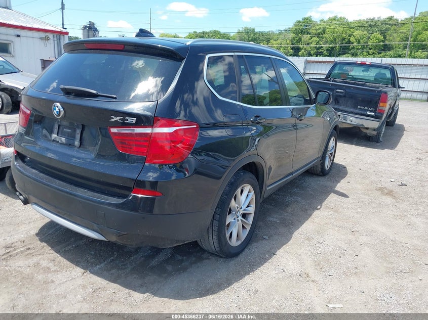2013 BMW X3 VIN 5UXWX9C58D0A27763 IAAI salvage auction — NORMAL WEAR, Regular Certificate (Iowa), sold $500 on 2026-07-13 (photo 4)