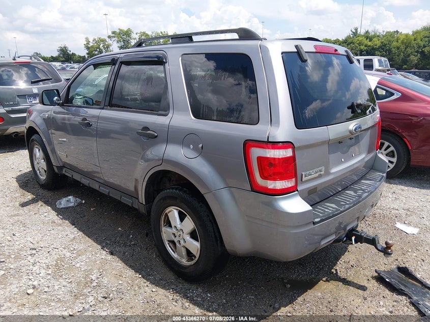 2008 Ford Escape VIN 1FMCU03188KD65155 IAAI salvage auction — NORMAL WEAR, Clear (Tennessee), sold $250 on 2026-07-16 (photo 3)
