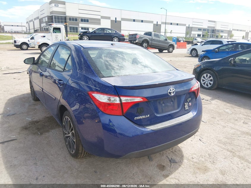 2015 Toyota Corolla VIN 5YFBURHE6FP244641 IAAI salvage auction — FRONT END, Original (Texas), sold $1,800 on 2026-07-28 (photo 3)