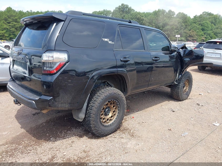 2019 Toyota 4runner VIN JTEBU5JR2K5665166 IAAI salvage auction — RIGHT FRONT, Salvage (Alabama), sold $12,750 on 2026-08-21 (photo 4)