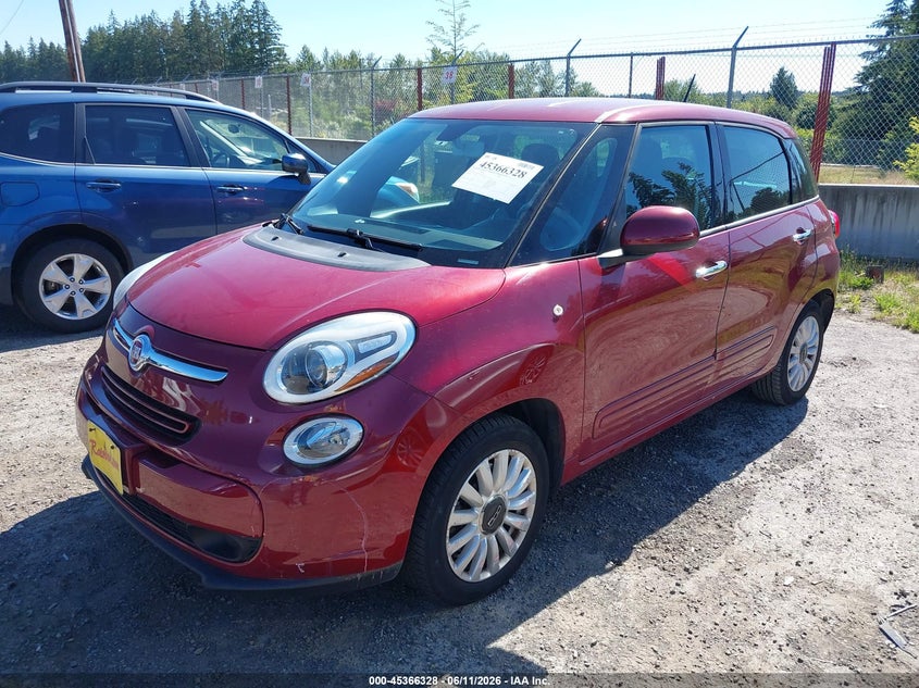 2014 Fiat 500l VIN ZFBCFABH9EZ015512 IAAI salvage auction — RIGHT SIDE, Bill Of Sale (Washington), sold $1,200 on 2026-07-08 (photo 2)